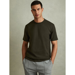 REISS BRADLEY Interlock Jersey Crew Neck Short Sleeve T Shirt